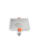 Spot De Embutir Recuado Nordecor Loyo Para 1 Lâmpada Par 20 E27 Quadrado Branco