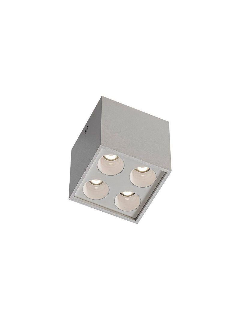 Spot De Sobrepor Nordecor Downlight Powerus Led Alto Irc 90 8w Bivolt Lente Branca 4000K