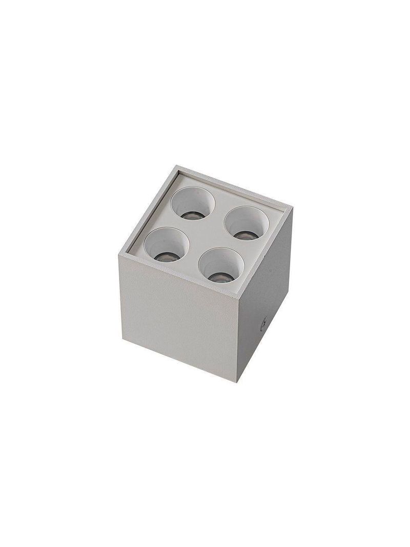 Spot De Sobrepor Nordecor Downlight Powerus Led Alto Irc 90 8w Bivolt Lente Branca 4000K