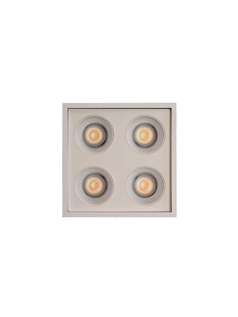Spot De Sobrepor Nordecor Downlight Powerus Led Alto Irc 90 8w Bivolt Lente Branca 4000K