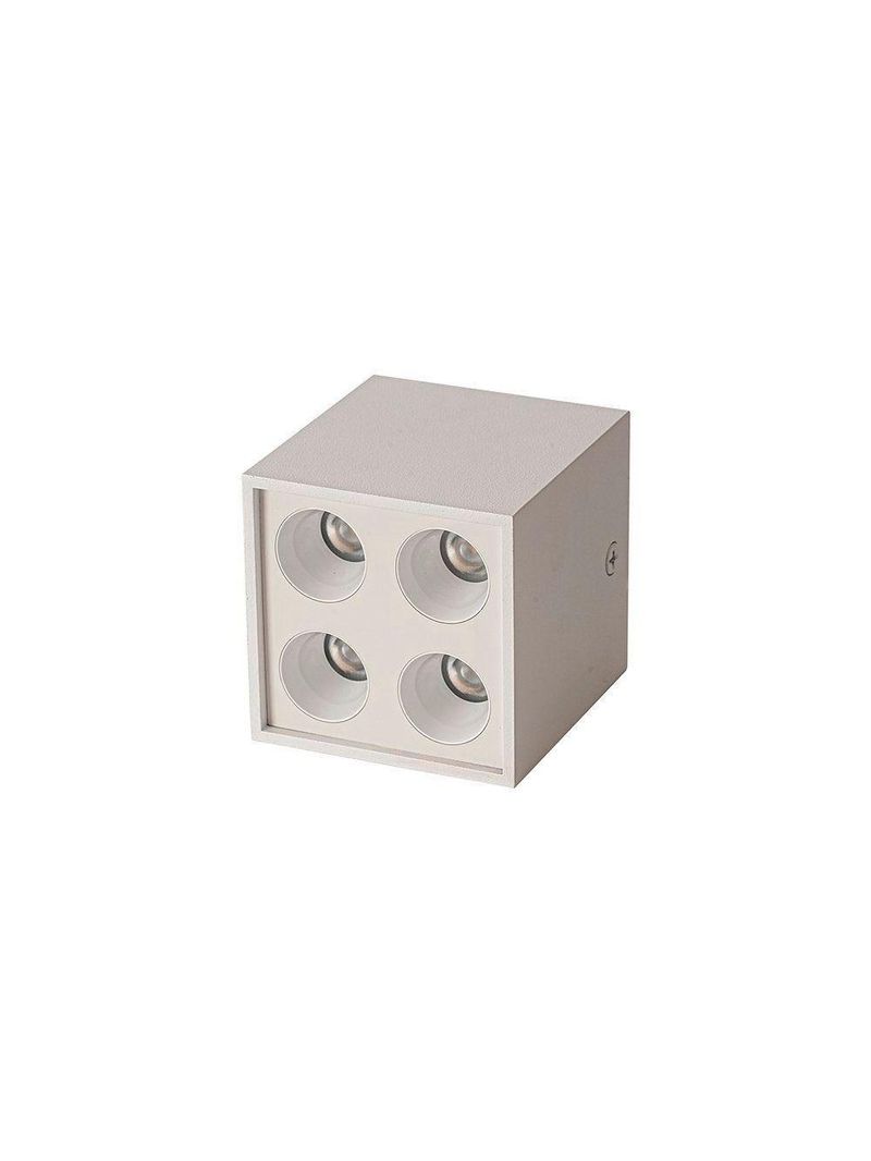 Spot De Sobrepor Nordecor Downlight Powerus Led Alto Irc 90 8w Bivolt Lente Branca 4000K