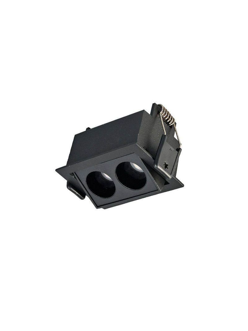 Spot De Embutir Nordecor Downlight Powerus Led Direcionável Alto Irc 90 4w Bivolt Preto 3000k