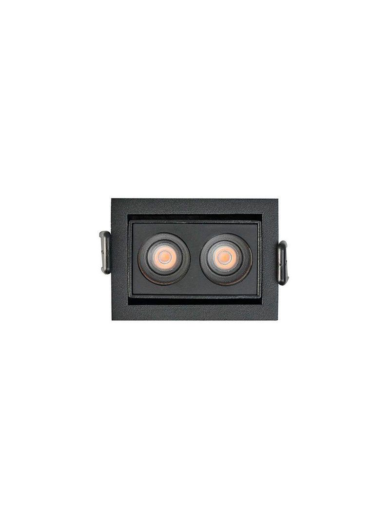 Spot De Embutir Nordecor Downlight Powerus Led Direcionável Alto Irc 90 4w Bivolt Preto 3000k