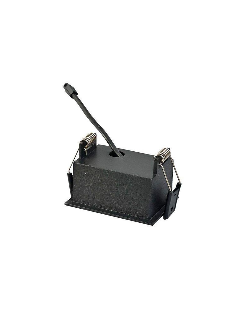 Spot De Embutir Nordecor Downlight Powerus Led Direcionável Alto Irc 90 4w Bivolt Preto 3000k