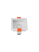 Spot De Embutir Recuado Nordecor Loyo Para 1 Lâmpada Mr11 Gu10 Quadrado Branco