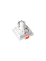 Spot De Embutir Recuado Nordecor Loyo Para 1 Lâmpada Mr11 Gu10 Quadrado Branco