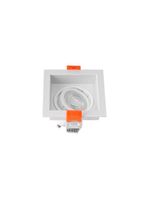Spot De Embutir Recuado Nordecor Loyo Para 1 Lâmpada Mr11 Gu10 Quadrado Branco