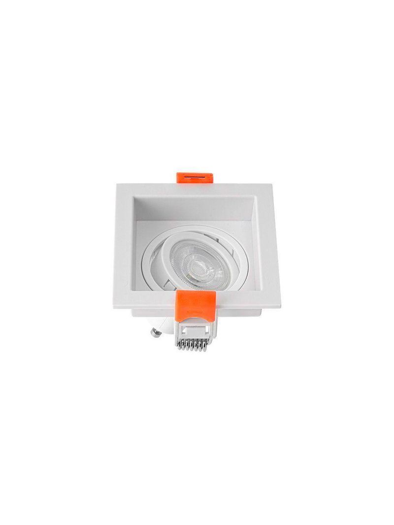 Spot De Embutir Recuado Nordecor Loyo Para 1 Lâmpada Mr11 Gu10 Quadrado Branco