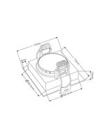 Spot De Embutir Recuado Nordecor Loyo Para 1 Lâmpada Mr11 Gu10 Quadrado Branco