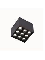 Spot De Sobrepor Nordecor Downlight Powerus Led Alto Irc 90 18w Bivolt Preto 4000K