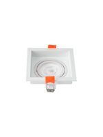 Spot De Embutir Recuado Nordecor Loyo Para 1 Lâmpada Gu10 Mr16 Quadrado Branco