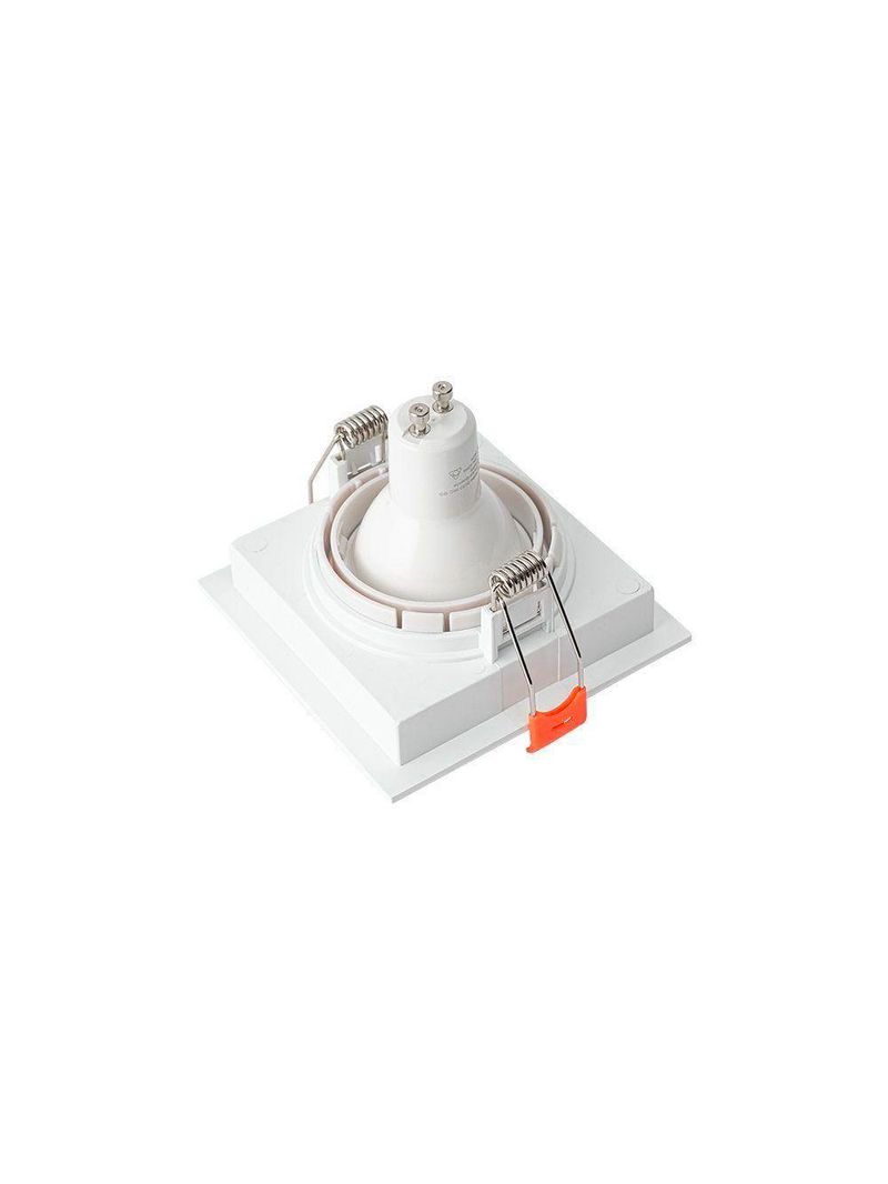Spot De Embutir Recuado Nordecor Loyo Para 1 Lâmpada Gu10 Mr16 Quadrado Branco