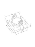 Spot De Embutir Recuado Nordecor Loyo Para 1 Lâmpada Gu10 Mr16 Quadrado Branco
