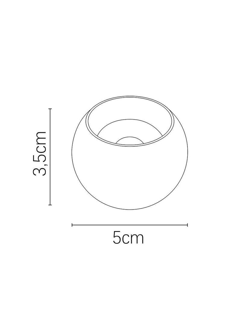 Spot Led Para Trilho Magnético Nordecor Magnetic Track Kay Loz 6711 5w 48v 3000K Luz Amarela