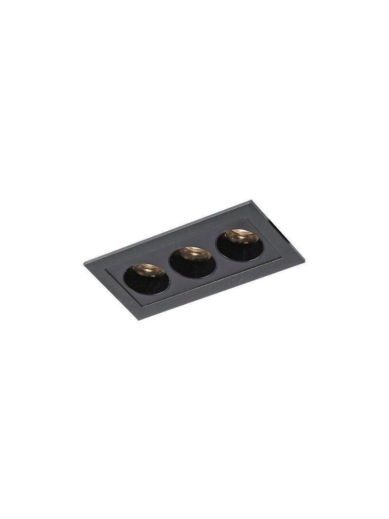 Spot De Embutir Nordecor Downlight Powerus Led Alto Irc 90 6w Bivolt Preto 4000k
