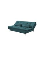 Sofá Cama Casal Berlim 190cm Design Moderno Veludo Azul