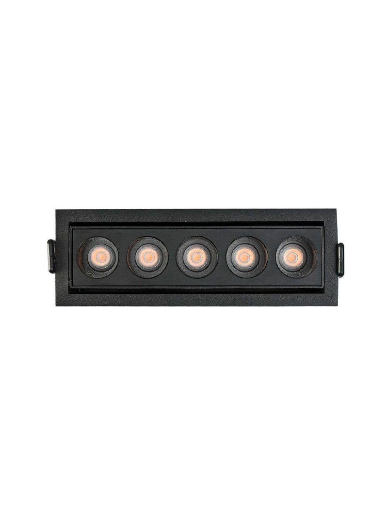 Spot De Embutir Nordecor Downlight Powerus Led Direcionável Alto Irc 90 10w Bivolt Preto 4000k