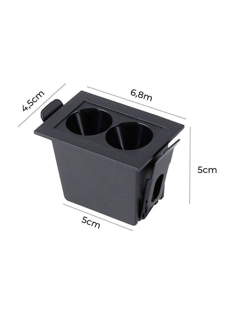 Spot De Embutir Nordecor Downlight Powerus Led Alto Irc 90 4w Bivolt Preto 4000k