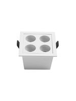 Spot De Embutir Nordecor Downlight Powerus Led Alto Irc 90 8w Bivolt Lente Branca 3000k