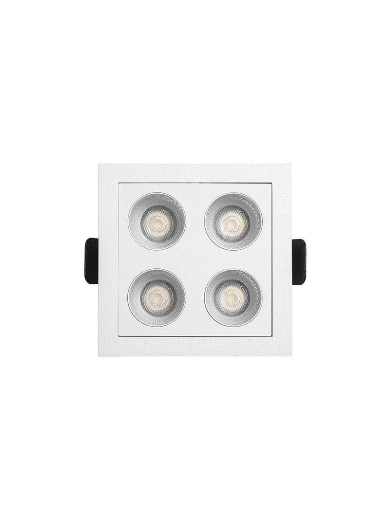 Spot De Embutir Nordecor Downlight Powerus Led Alto Irc 90 8w Bivolt Lente Branca 3000k