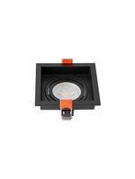 Spot De Embutir Recuado Nordecor Loyo Para 1 Lâmpada Gu10 Mr16 Quadrado Preto