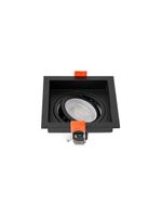 Spot De Embutir Recuado Nordecor Loyo Para 1 Lâmpada Gu10 Mr16 Quadrado Preto
