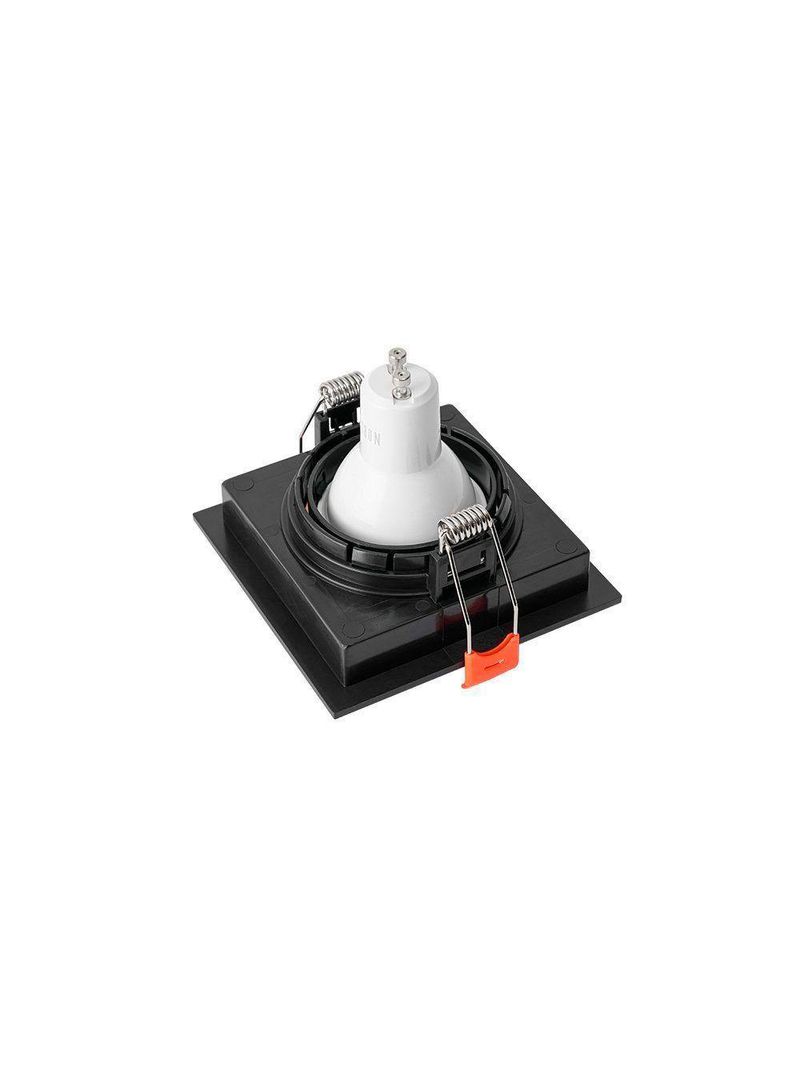 Spot De Embutir Recuado Nordecor Loyo Para 1 Lâmpada Gu10 Mr16 Quadrado Preto