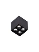 Spot De Sobrepor Nordecor Downlight Powerus Led Alto Irc 90 8w Bivolt Preto 4000K