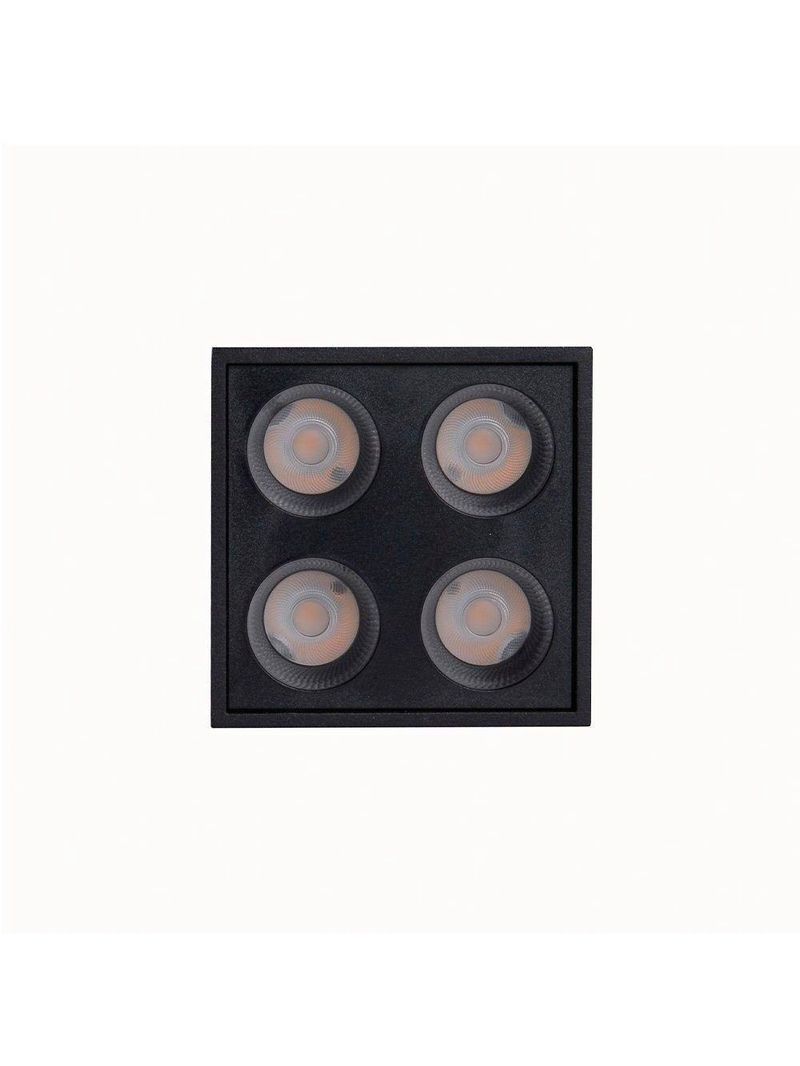 Spot De Sobrepor Nordecor Downlight Powerus Led Alto Irc 90 8w Bivolt Preto 4000K