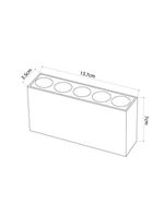 Spot De Sobrepor Nordecor Downlight Powerus Led Alto Irc 90 10W Bivolt Lente Branca 4000K