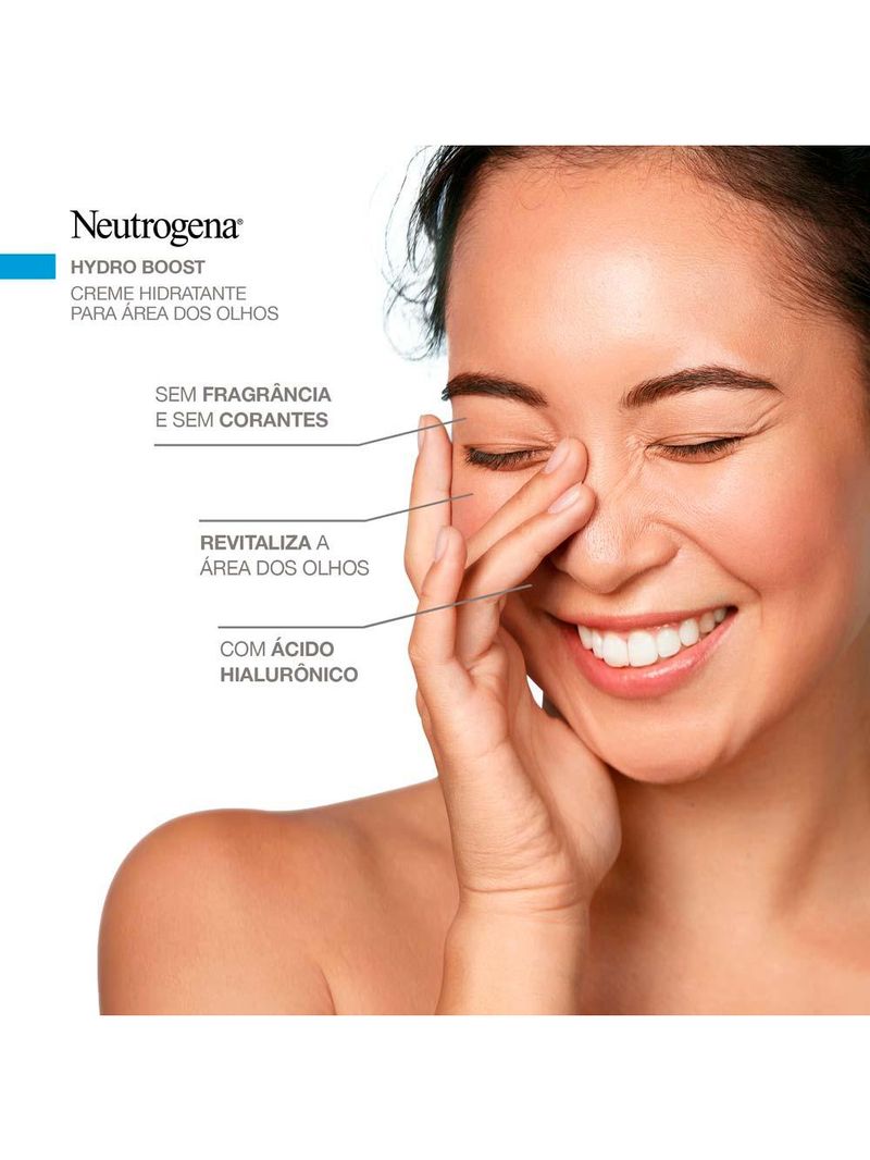 Gel creme hidratante para a área dos olhos hydro boost neutrogena