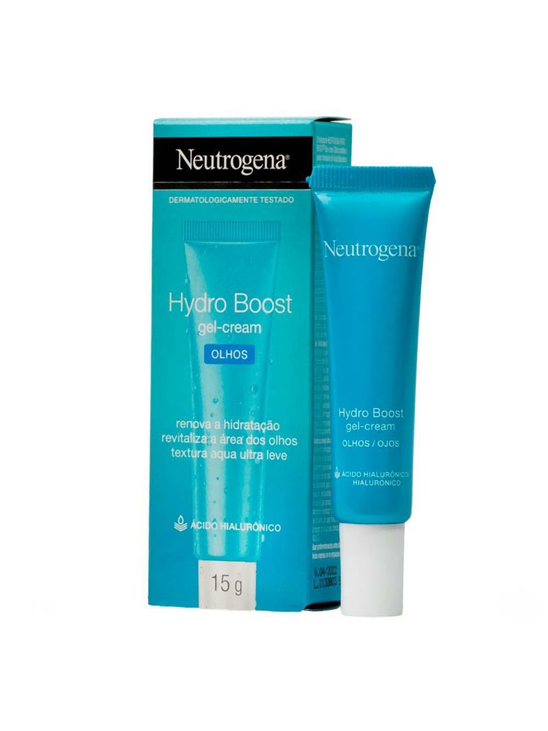 Gel creme hidratante para a área dos olhos hydro boost neutrogena