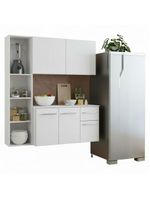 Armário de cozinha compacta 120cm branco easy madesa