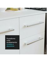 Armário de cozinha compacta 120cm branco easy madesa