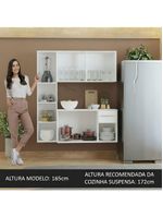 Armário de cozinha compacta 120cm branco easy madesa