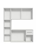 Armário de cozinha compacta 120cm branco easy madesa