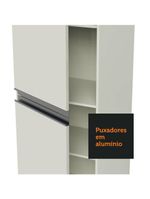 Armário de cozinha compacta 100% mdf 170 cm branco smart madesa 01