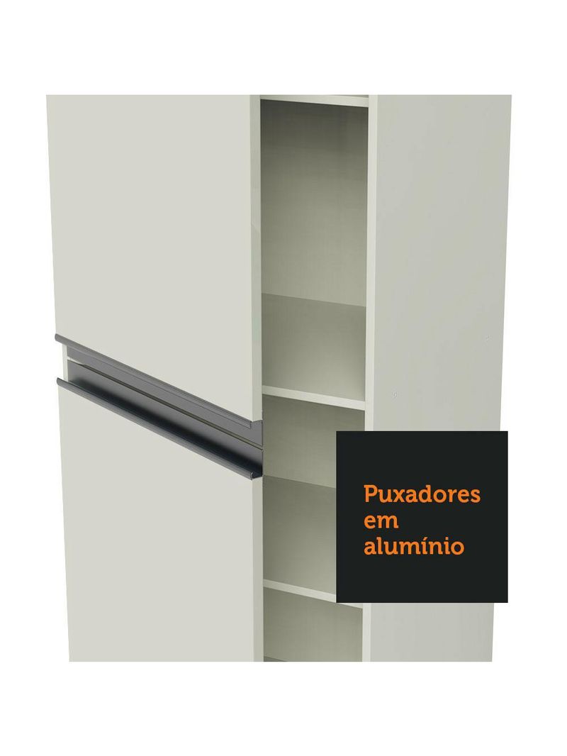 Armário de cozinha compacta 100% mdf 170 cm branco smart madesa 01