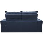 Sofá Retrátil E Reclinável 2,00m Essence Velusoft Azul Cama Inbox