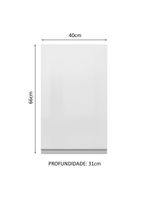 Armário de cozinha aéreo 100% mdf 40 cm porta branco brilho acordes madesa