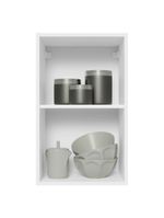 Armário de cozinha aéreo 100% mdf 40 cm porta branco brilho acordes madesa