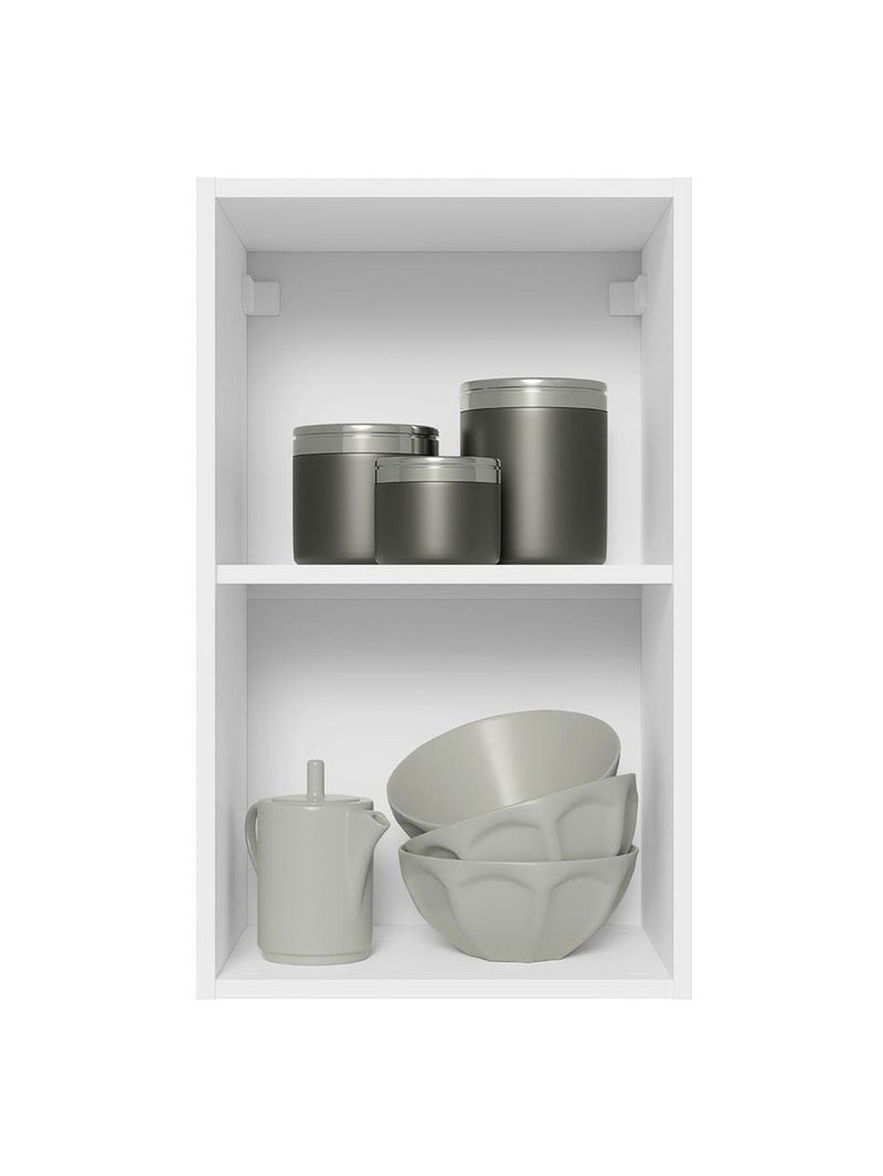 Armário de cozinha aéreo 100% mdf 40 cm porta branco brilho acordes madesa