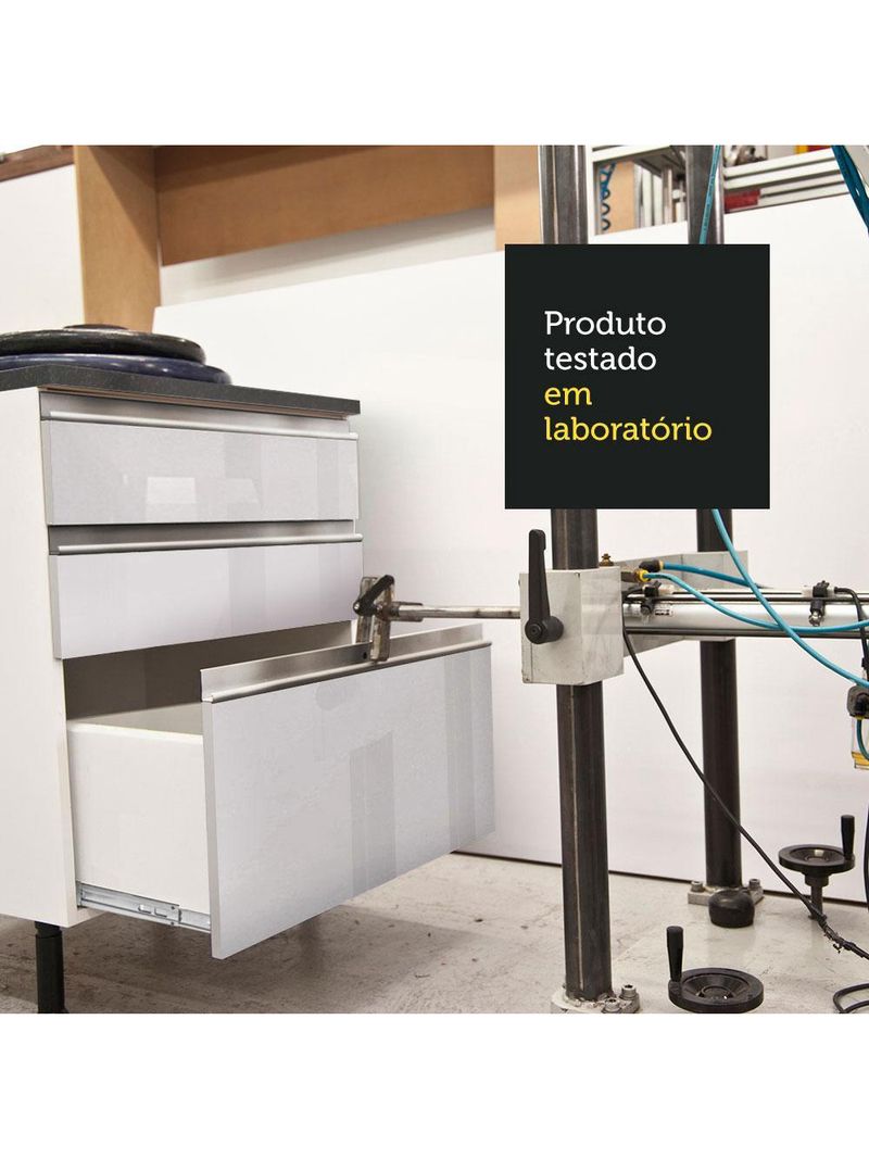 Armário de cozinha aéreo 100% mdf 40 cm porta branco brilho acordes madesa