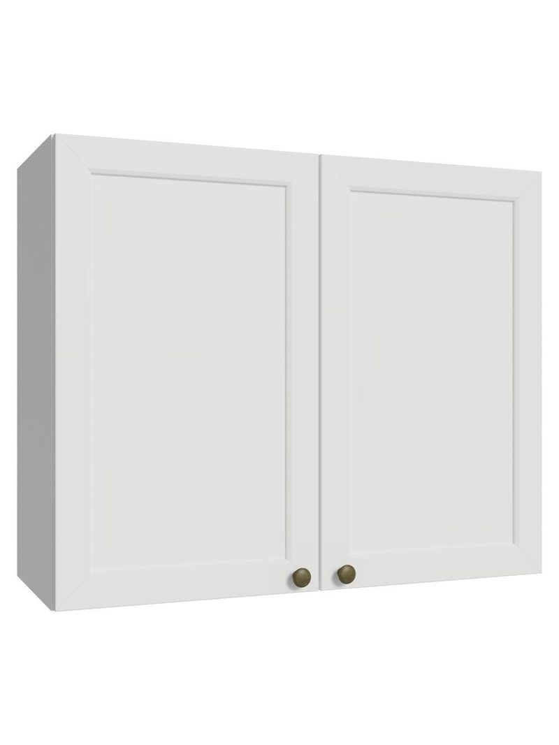 Armário aéreo 80 cm 2 portas branco vik madesa