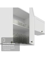Armário aéreo 80 cm 2 portas branco vik madesa