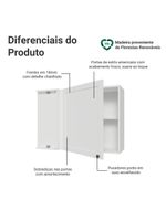 Armário aéreo de canto 1 porta branco vik madesa