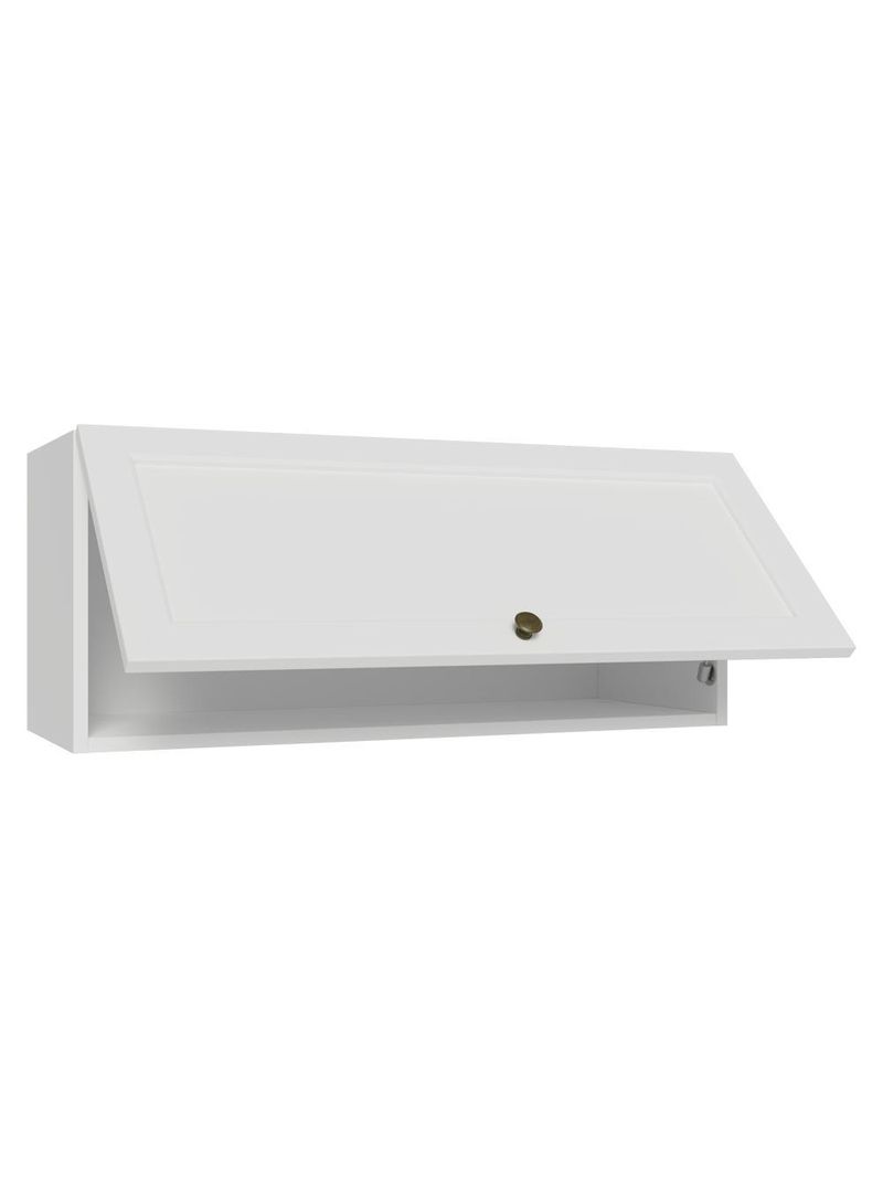 Armário aéreo 80 cm 1 porta basculante branco vik madesa