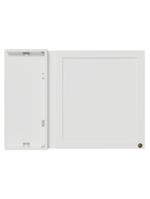 Armário aéreo de canto 1 porta branco vik madesa