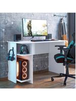 Mesa P/ Escritório E Gamer Branco/branco (38755)
