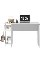 Mesa P/ Escritório E Gamer Branco/branco (38755) + Armario Gamer Branco/branco (40955)